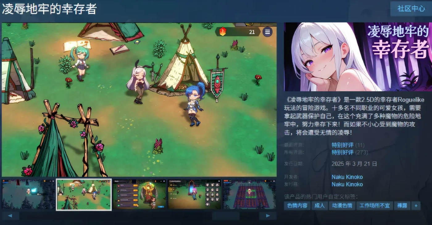 凌辱地牢的幸存者 Ver1.02 Steam官方中文版 [新作/262.5M]  [PC游戏] 